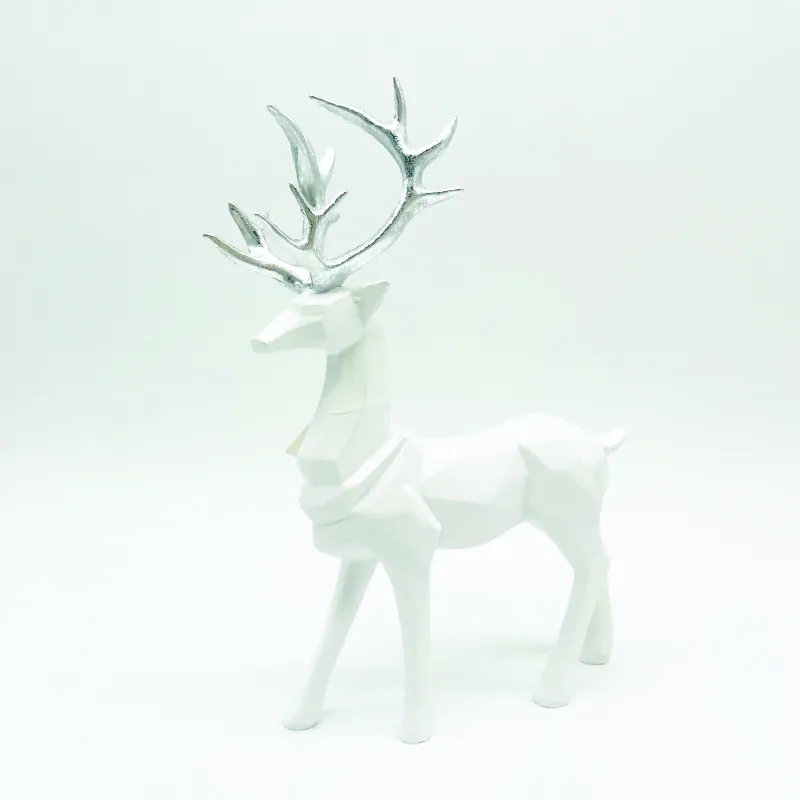 ACA Lighting X1584717 Декоративен елен отсмола бял 30см