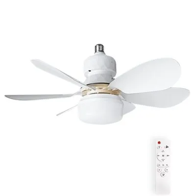 Vito 2027710 ТАВАНЕН ВЕНТИЛАТОР С LED ЛАМПА FANLUX-A6 12W 3xCCT (3000K/4500K/6500K) 1020Lm 42CM БЯЛ ДИСТАНЦИОННО УПР. ДИМИРАНЕ