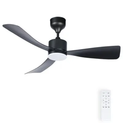 Vito 2027750 ТАВАНЕН ВЕНТИЛАТОР С LED ЛАМПА FANLUX-C3 18W 3xCCT (3000K/4500K/6500K) 1530Lm 106CM ЧЕРЕН ДИСТАНЦИОННО УПР