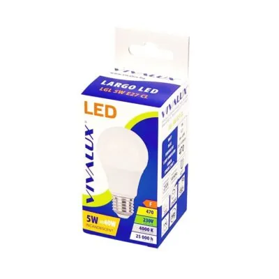 Vivalux VIV005125 LED лампа LARGO LED 5W 470lm E27 4000K