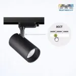 Vivalux VIV005206 LED прожектор за релсов монтаж TRANCE LED 30W 2100lm черен CCT-switch 3000K-4000K-6400K