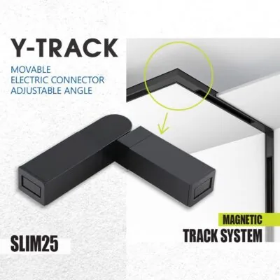 Vivalux VIV005248 Електрически конектор Y-Track подвижен ъгъл за SLIM25