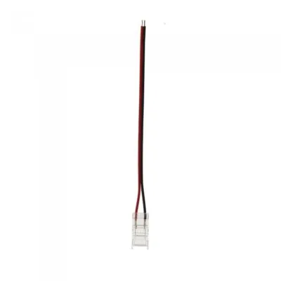 Vito 5520450 LED КОНЕКТОР ЗА ЛЕНТА CONM5 5MM-SINGLE С 10CM КАБЕЛ ПРОЗРАЧЕН 2 БР./ПАКЕТ ЗА SMD/COB LED ЛЕНТИ