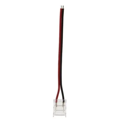 Vito 5520313 LED КОНЕКТОР ЗА ЛЕНТА CONM10 10MM-SINGLE С 10CM КАБЕЛ ПРОЗРАЧЕН 2 БР./ПАКЕТ ЗА SMD/COB LED ЛЕНТИ