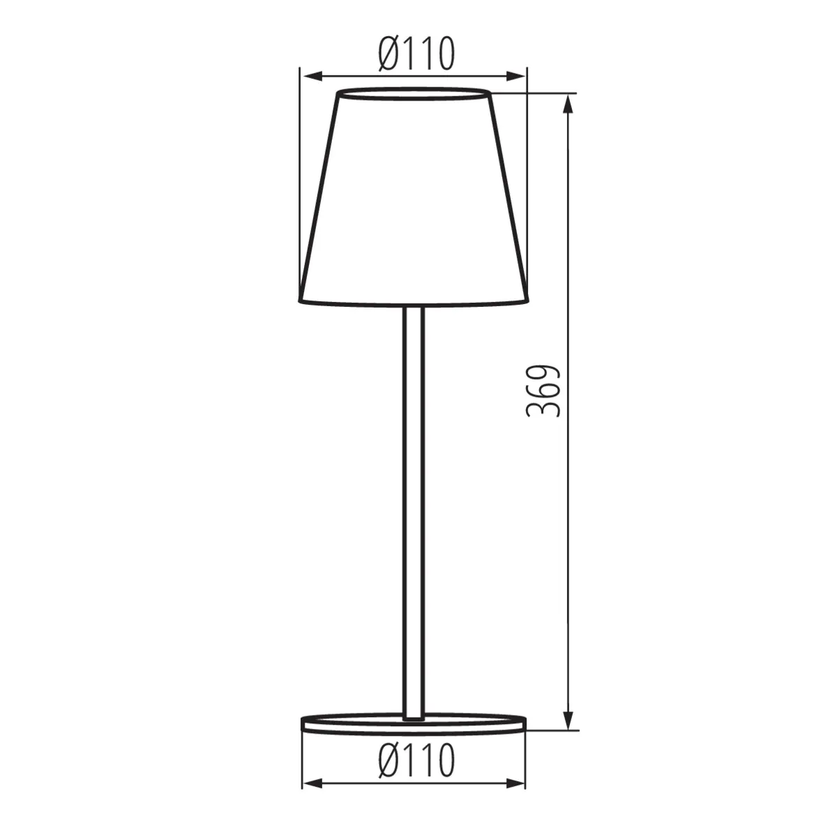 Kanlux 36325 Настолна лампа LED INITA LED IP54 BR