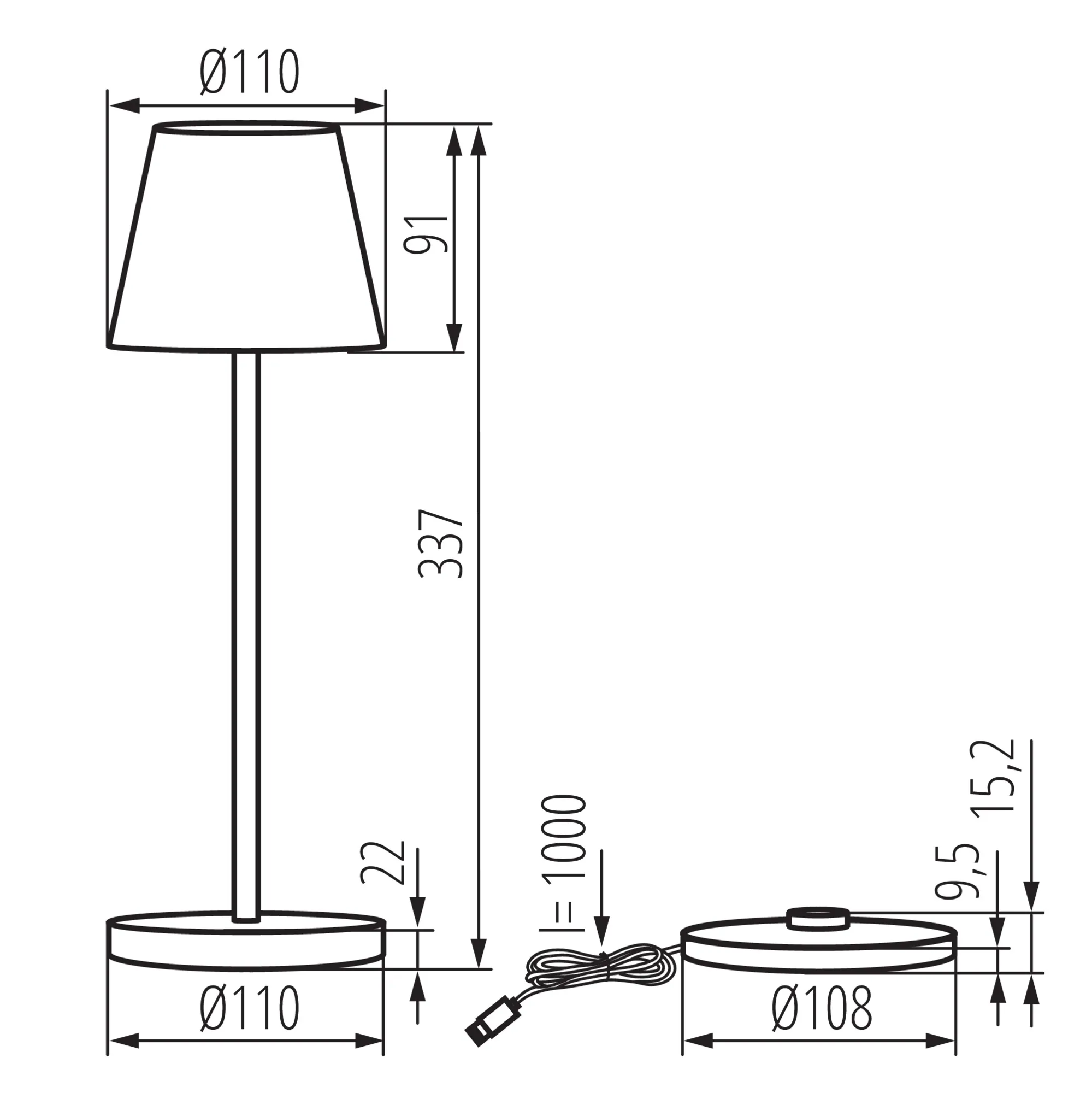 Kanlux 36327 Настолна лампа LED INITA LED IP54 INITA LED CB B