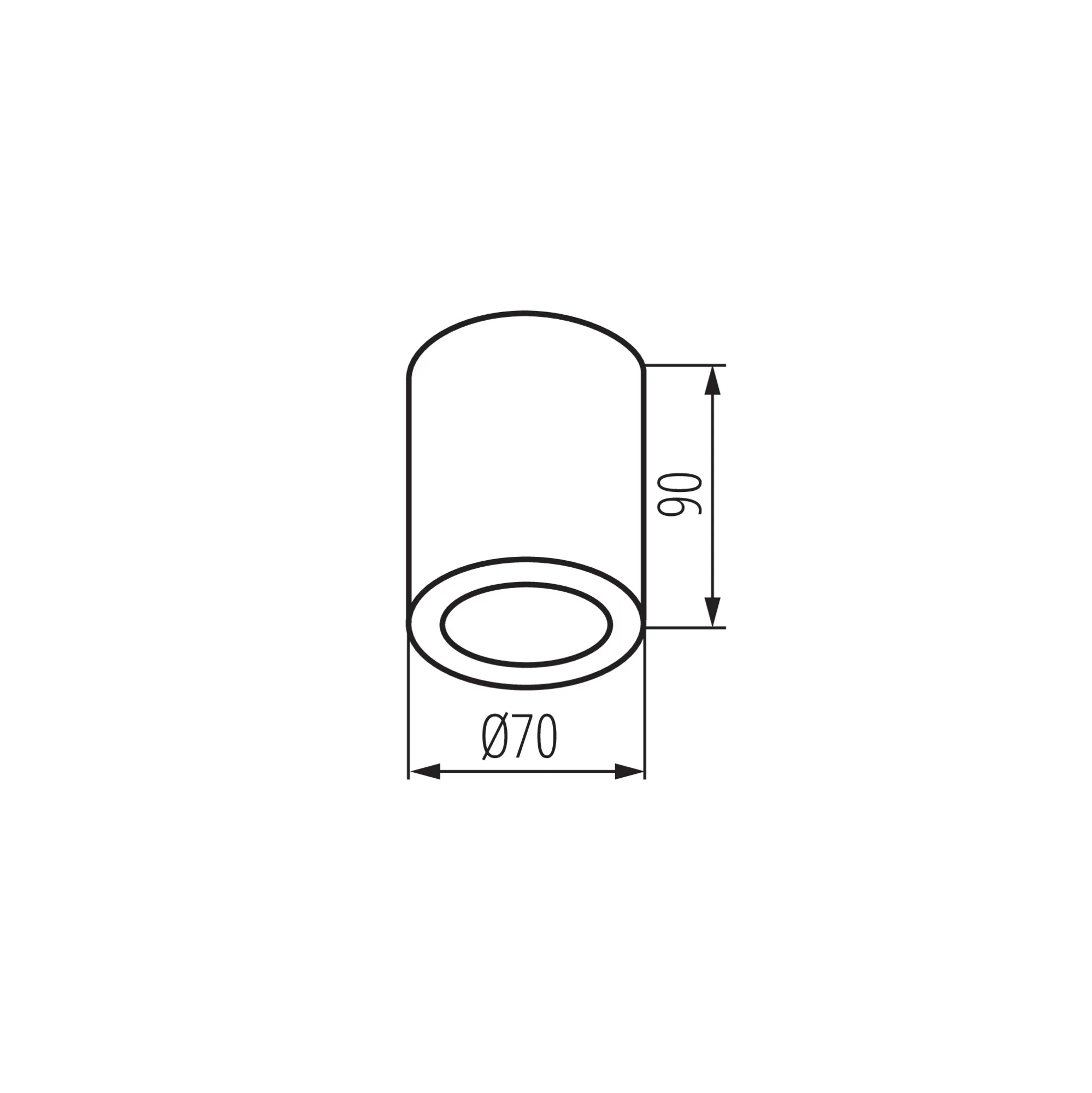 Kanlux 36646 Точково таванно осветително тяло AQILO IP65 DSO-BE