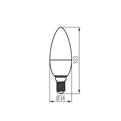 Kanlux 36682 LED източник на светлина IQ-LED C35E14 3.4W-WW