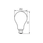 Kanlux 37246 LED източник на светлина XLEDIM W XLEDIMW A60 B22 7W-WW