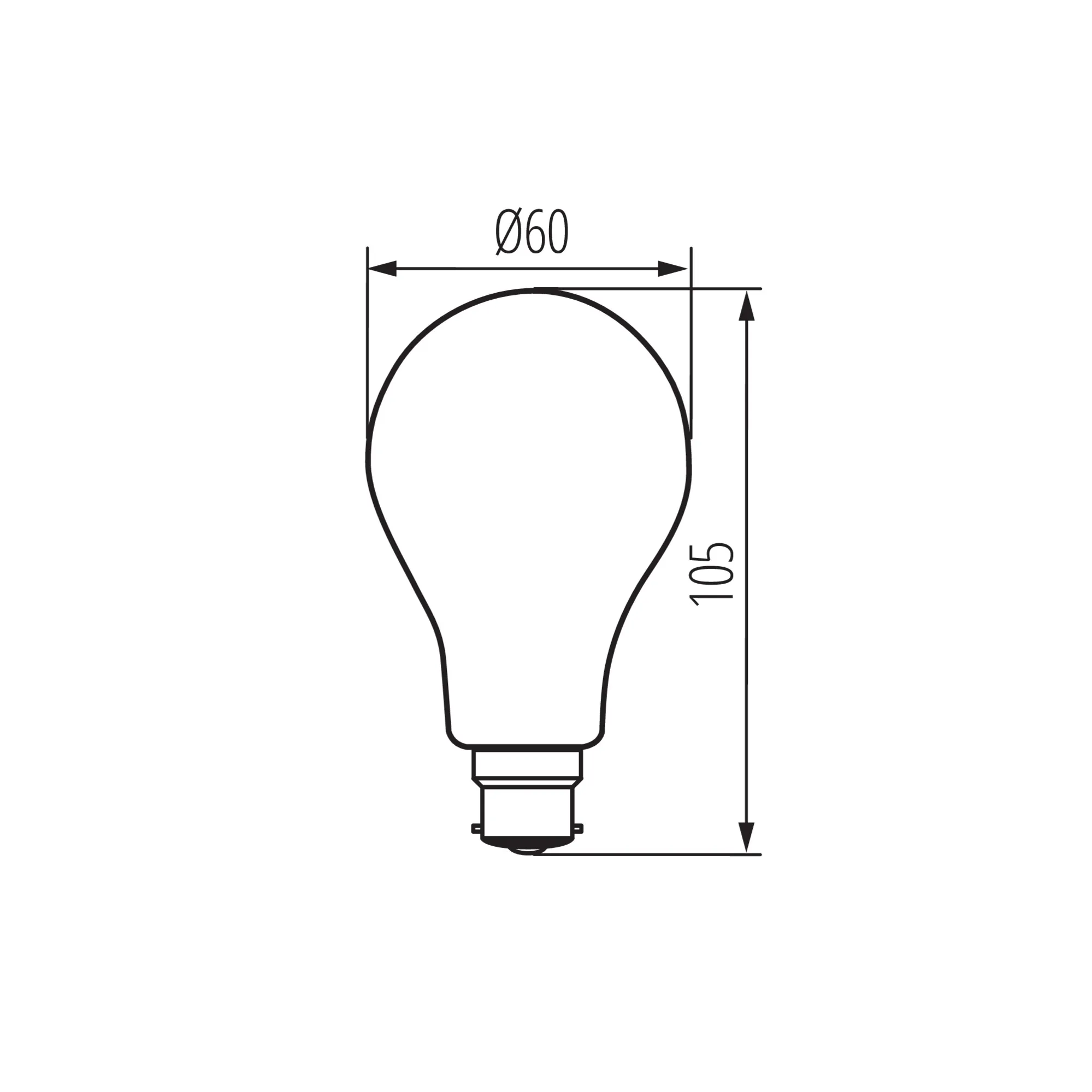 Kanlux 37246 LED източник на светлина XLEDIM W XLEDIMW A60 B22 7W-WW