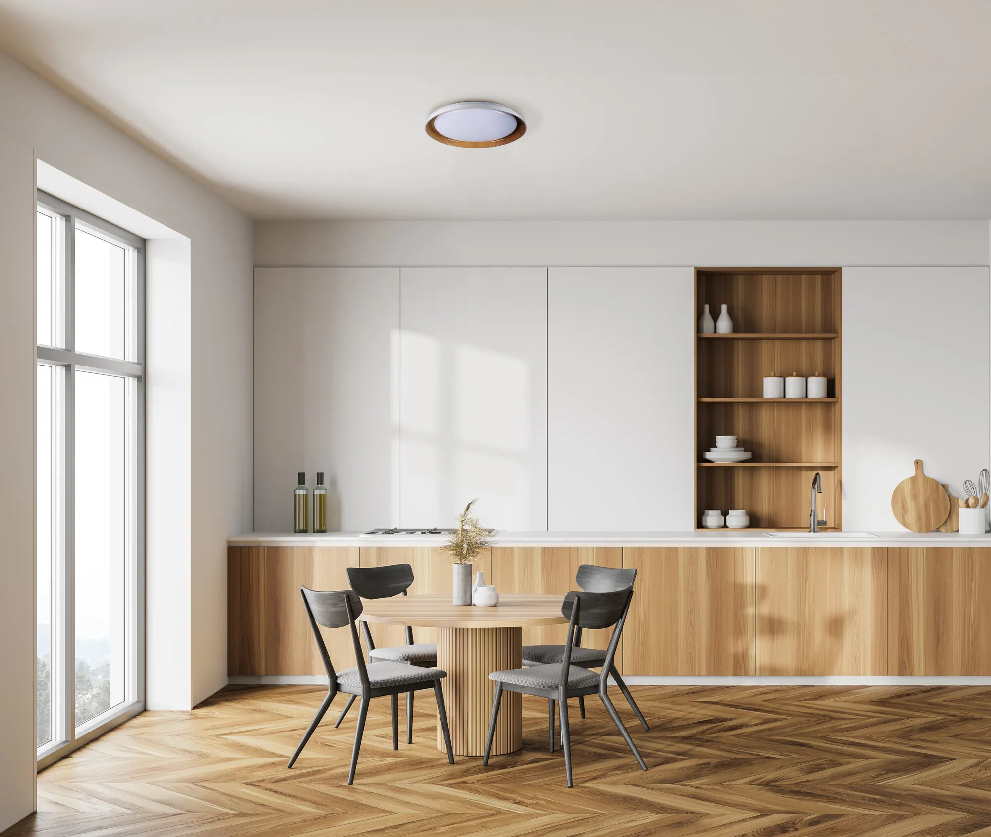 Kanlux 37317 LED плафониера NIFU LED17.8W NW W/BR