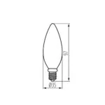 Kanlux 37340 LED източник на светлина XLED EX C35 XLEDEX C35E14 3.8W-WW