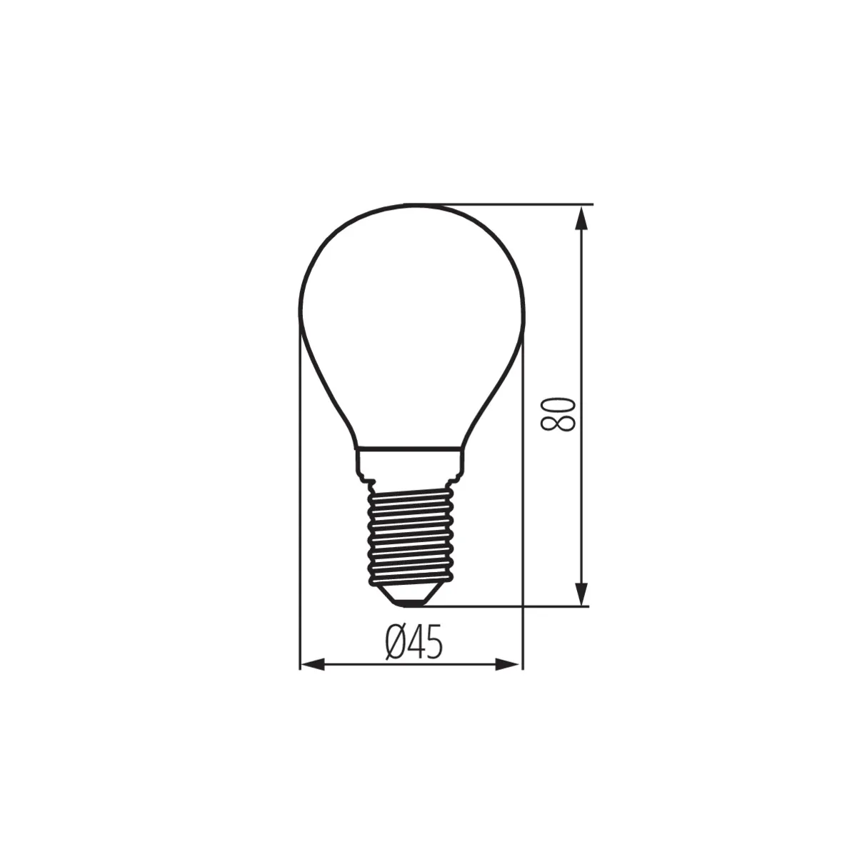 Kanlux 37342 LED източник на светлина XLED EX G45 XLEDEX G45E14 3.8W-WW