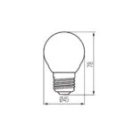 Kanlux 37345 LED източник на светлина XLED EX G45 XLEDEX G45E27 3.8W-NW