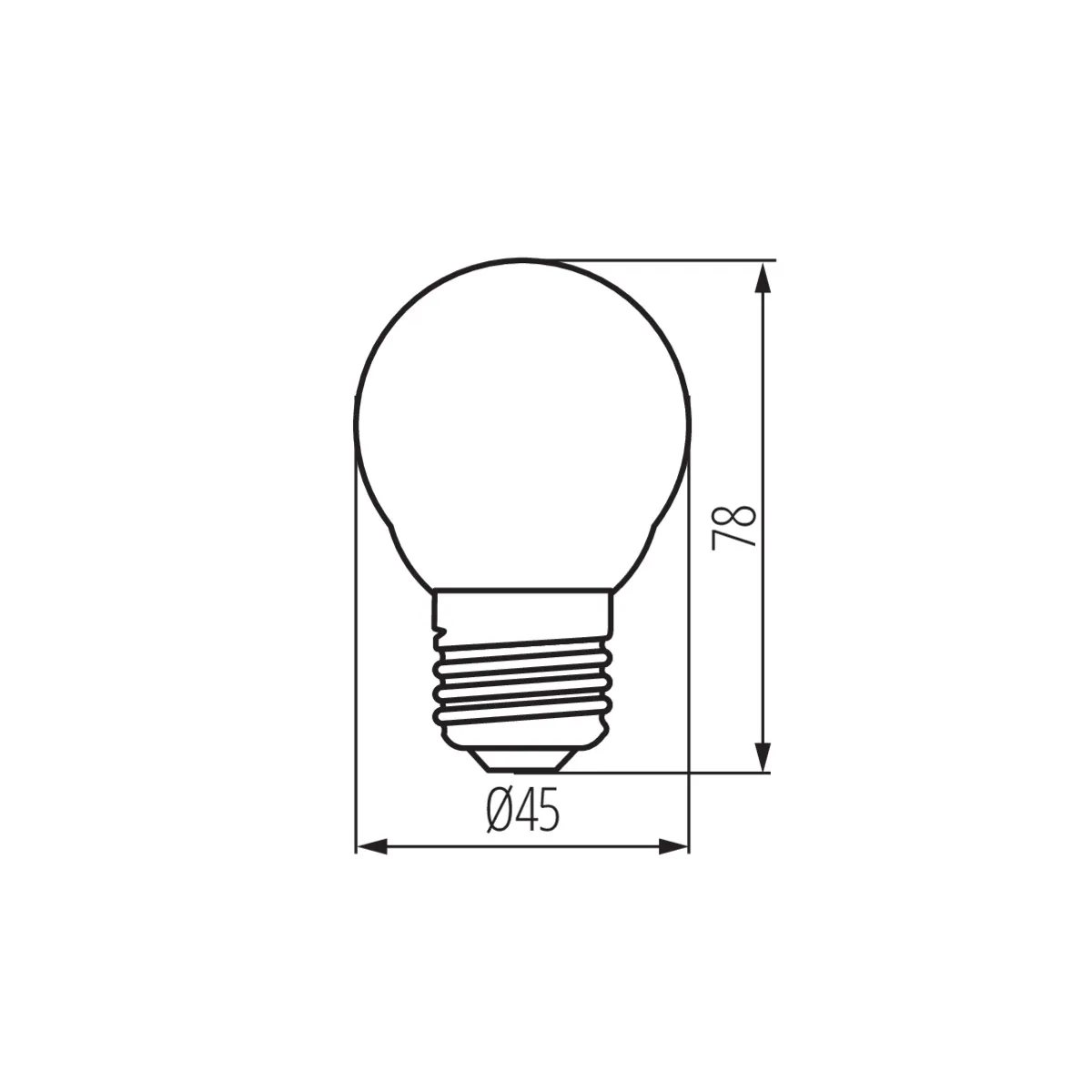 Kanlux 37345 LED източник на светлина XLED EX G45 XLEDEX G45E27 3.8W-NW