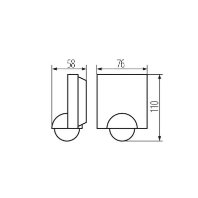 Kanlux 37368 Сензор за движение PIR SENSQUARE-W