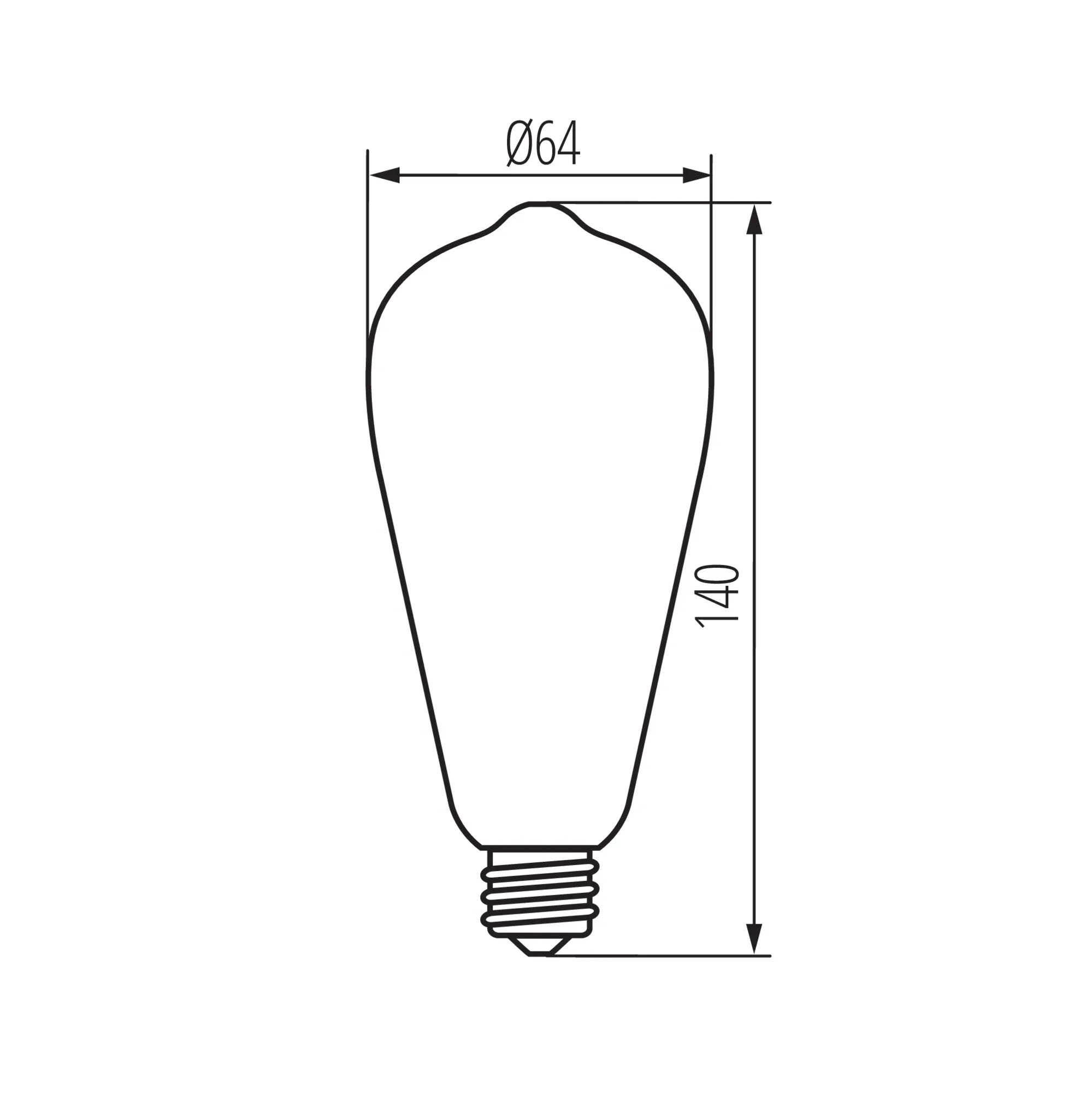 Kanlux 37381 LED източник на светлина XLED W ST64 7W-WW