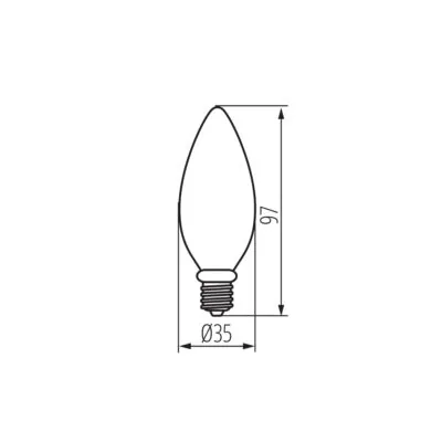 Kanlux 37382 LED източник на светлина XLED W C35E14 4.5W-WW