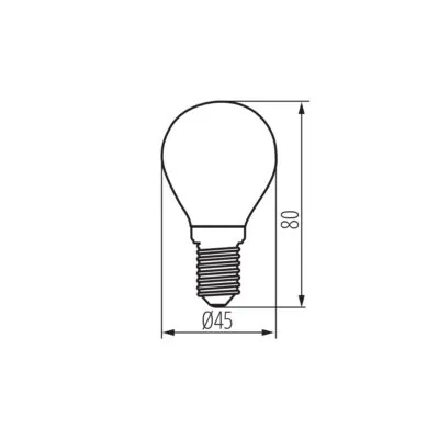 Kanlux 37384 LED източник на светлина XLED G45 E14 4.5W-NW