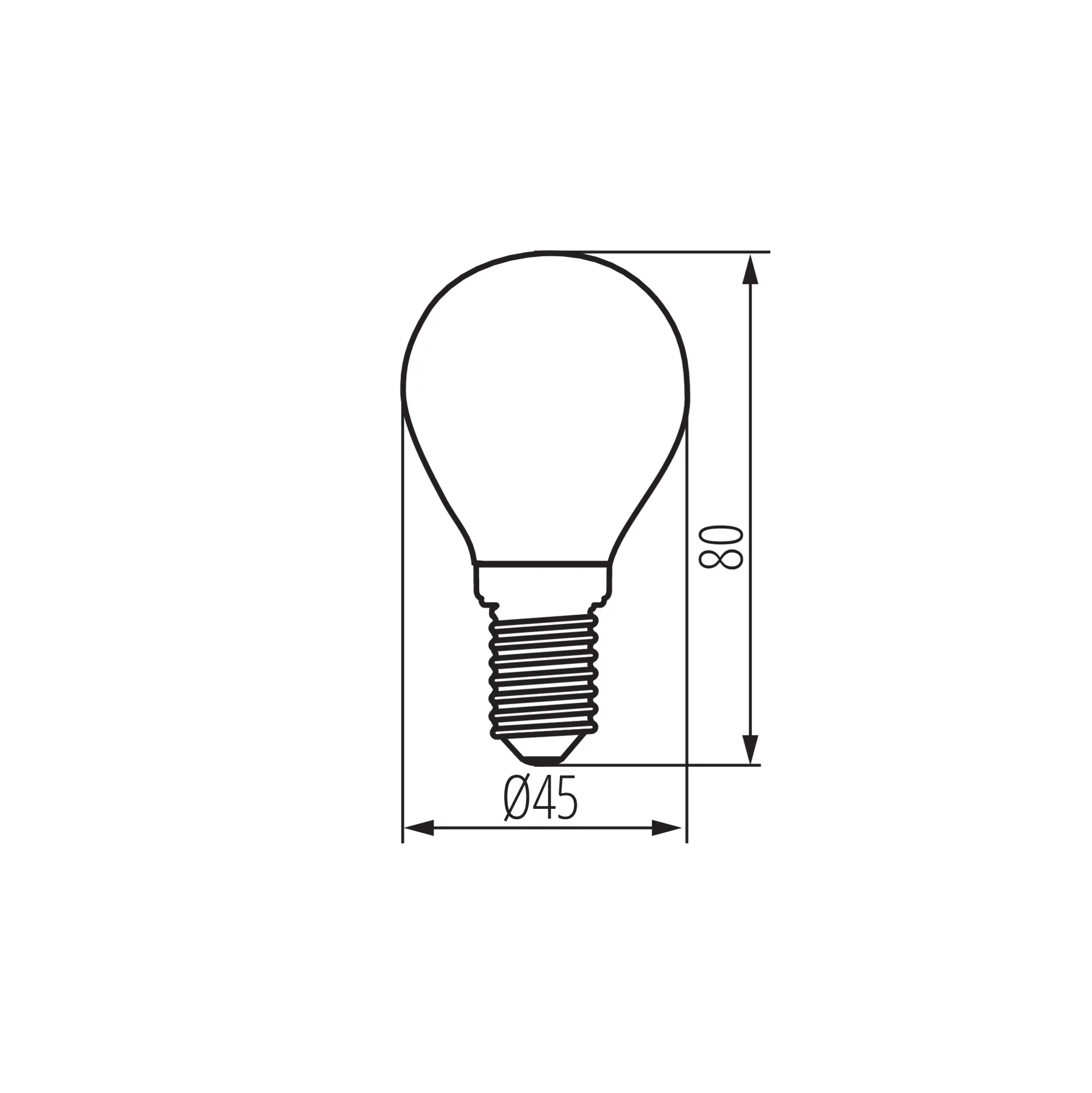 Kanlux 37384 LED източник на светлина XLED G45 E14 4.5W-NW