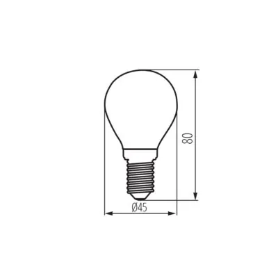 Kanlux 37387 LED източник на светлина XLED G45 E14 7W-NW