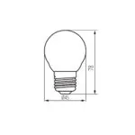 Kanlux 37388 LED източник на светлина XLED G45 E27 7W-WW