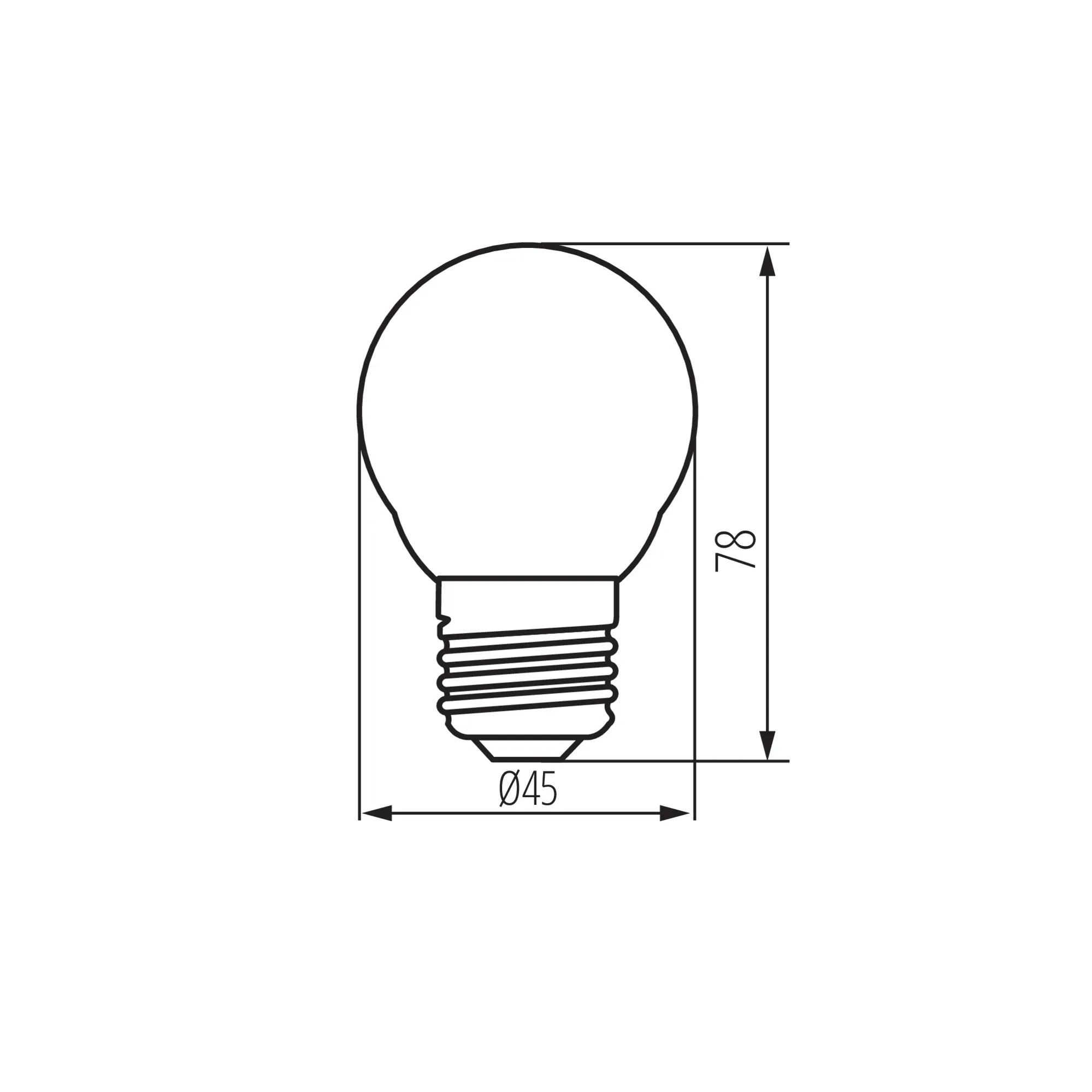 Kanlux 37388 LED източник на светлина XLED G45 E27 7W-WW