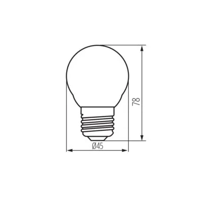 Kanlux 37389 LED източник на светлина XLED G45 E27 7W-NW