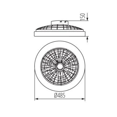 Kanlux 38034 Oprawa oświetleniowa LED z wentylatorem PLAVE LED CCT+RGB