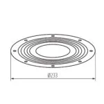 Kanlux 38138 Аксесоари за осветително тяло тип high bay ( камбана ) HB PRO STRONG Akcesoria HBPHS LENS 150W 60D