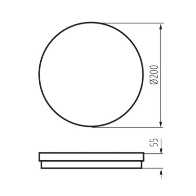 Kanlux 38383 LED плафониера BENO ECO 20W CCT O B