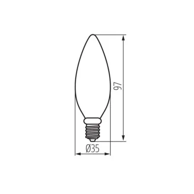 Kanlux 38417 LED източник на светлина XLED C35E14 7W-NW