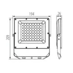 Kanlux 38493 LED осветител ACETE CCT ACETE 50W CCT GR