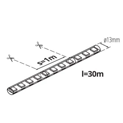 Kanlux 38585 Светлинен маркуч GIVRO LED 30M-GR