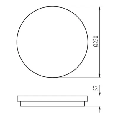 Kanlux 38777 LED плафониера BENO CCT BENO 12-18W CCT-O-SEW
