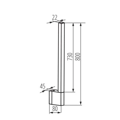 Kanlux 38892 Фасадно осветително тяло YALTE LED YALTE S 08 10W NW-B