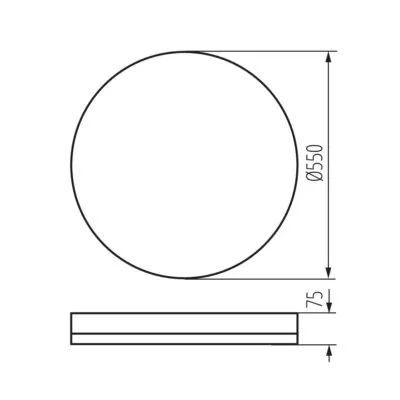 Kanlux 38930 LED плафониера ANBAR LED 37W CCT BR