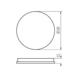 Kanlux 38932 LED плафониера ANTO LED 37W CCT