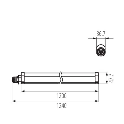 Kanlux 38940 линейно LED осветително тяло TP SLIM N 40W-NW