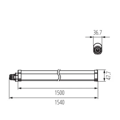 Kanlux 38941 линейно LED осветително тяло TP SLIM N 50W-NW