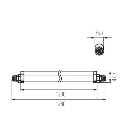 Kanlux 38942 линейно LED осветително тяло TP SLIM TW N 40W-NW