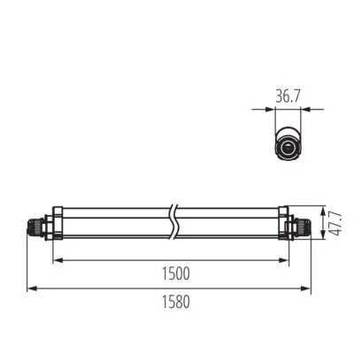 Kanlux 38943 линейно LED осветително тяло TP SLIM TW N 50W-NW