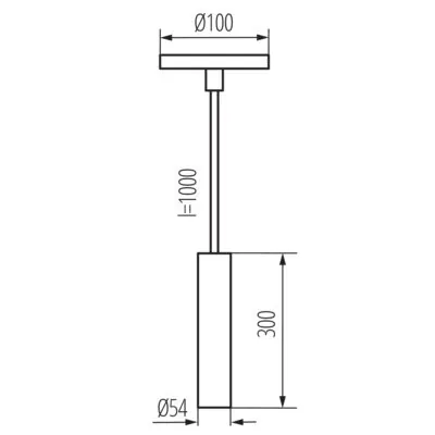 Kanlux 39040 Висяща лампа PHLOX C GU10 B