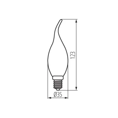 Kanlux 39085 LED източник на светлина XLED C35F E14 5.9W-NW