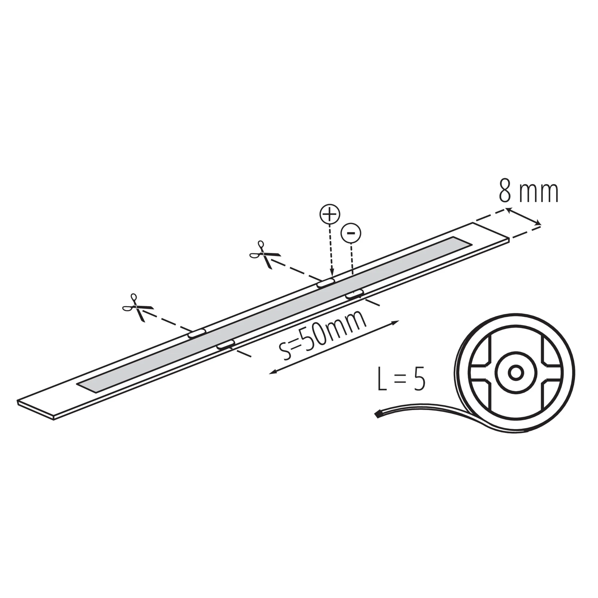 Kanlux 39167 LED лента LCOB 3W/M 24V LCOB 3W/M 24 IP65-NW