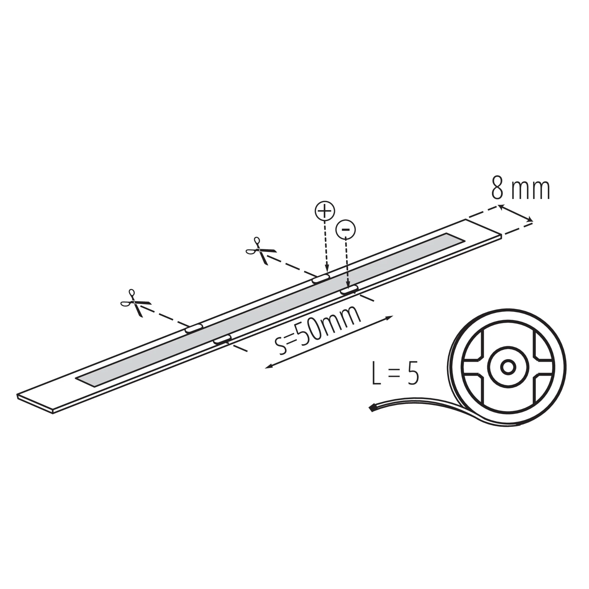 Kanlux 39169 LED лента LCOB 3W/M 24V LCOB 3W/M 24 IP65-CW