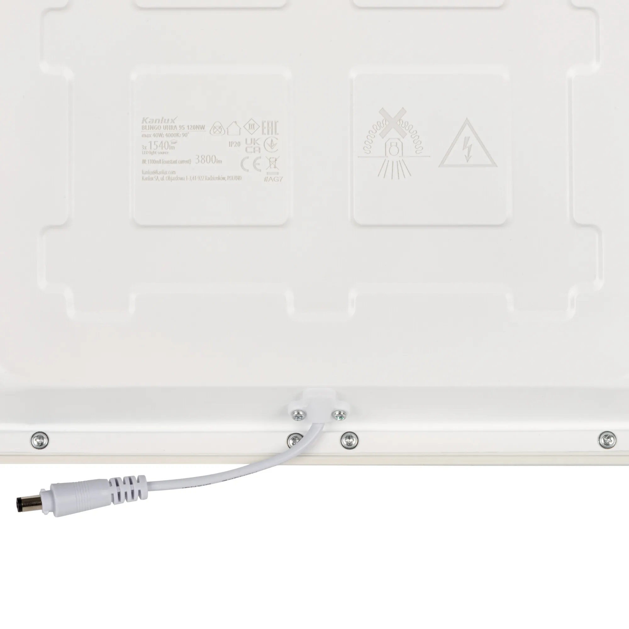 Kanlux 39171 LED панел за скрит монтаж без включено захранване BLINGO UHRA 95 120NW