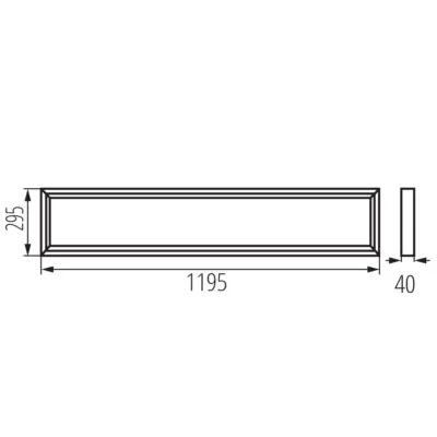 Kanlux 39173 LED панел за открит монтаж BLINGO U SR BLINGO U 34W SR 120NW