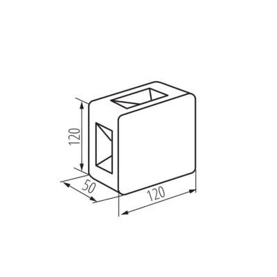 Kanlux 39182 Фасадно осветително тяло REFAZI LED REFAZI EL 6W-F-B