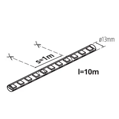Kanlux 39198 Светлинен маркуч GIVRO LED 10M-GR